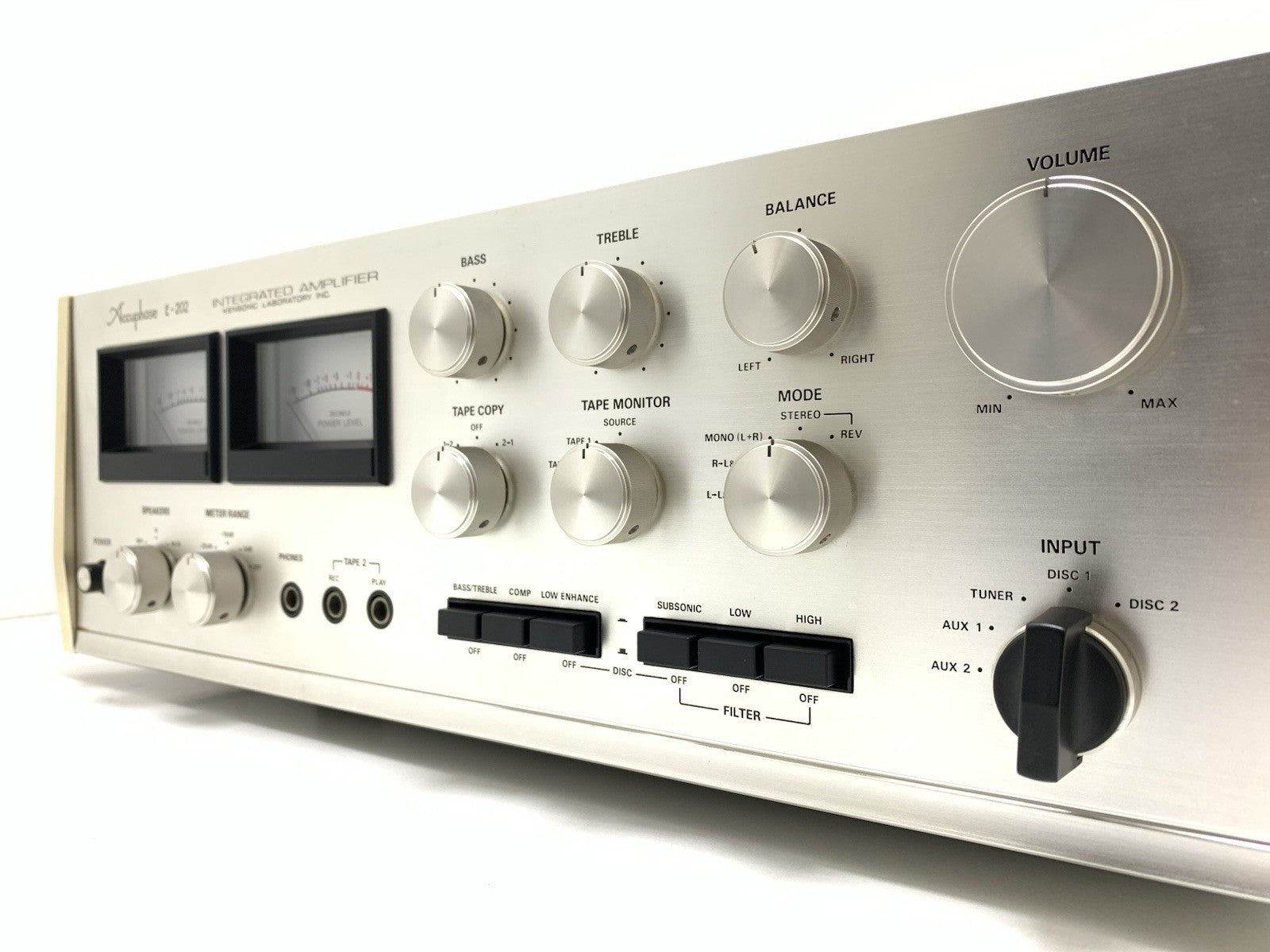 ACCUPHASE E 202 Stereo Hi End Amplifier 100+100 WRMS Vintage 1974 WORK Good Look