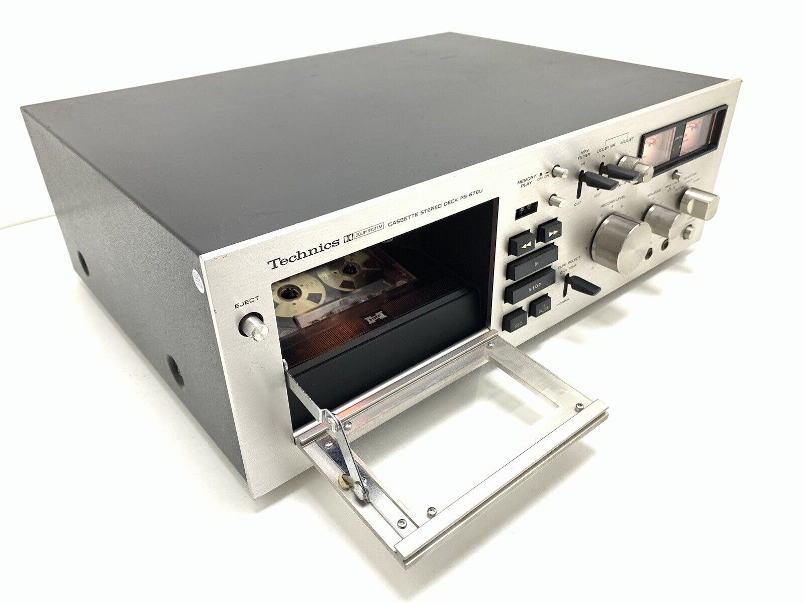 TECHNICS RS-676U Stereo Cassette Tape Deck 2 Head Vintage 1974 Working Good Look