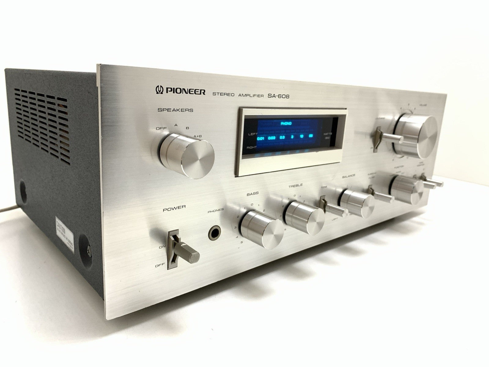 PIONEER SA 608 Stereo HiFi Amplifier 45+45 Watts RMS Vintage 1979 WORK GOOD LOOK