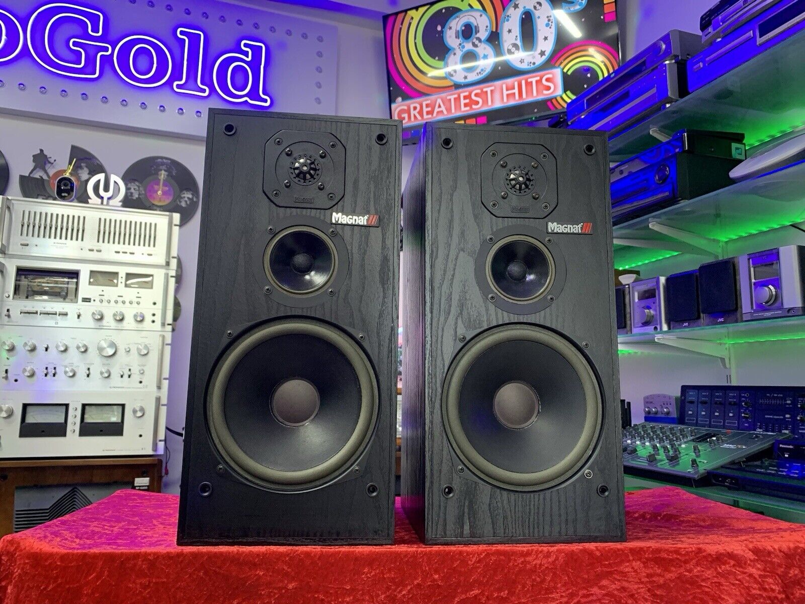 MAGNAT CONCEPT 3 Speaker 3 Way 130 Watts RMS Vintage WORK Good Look