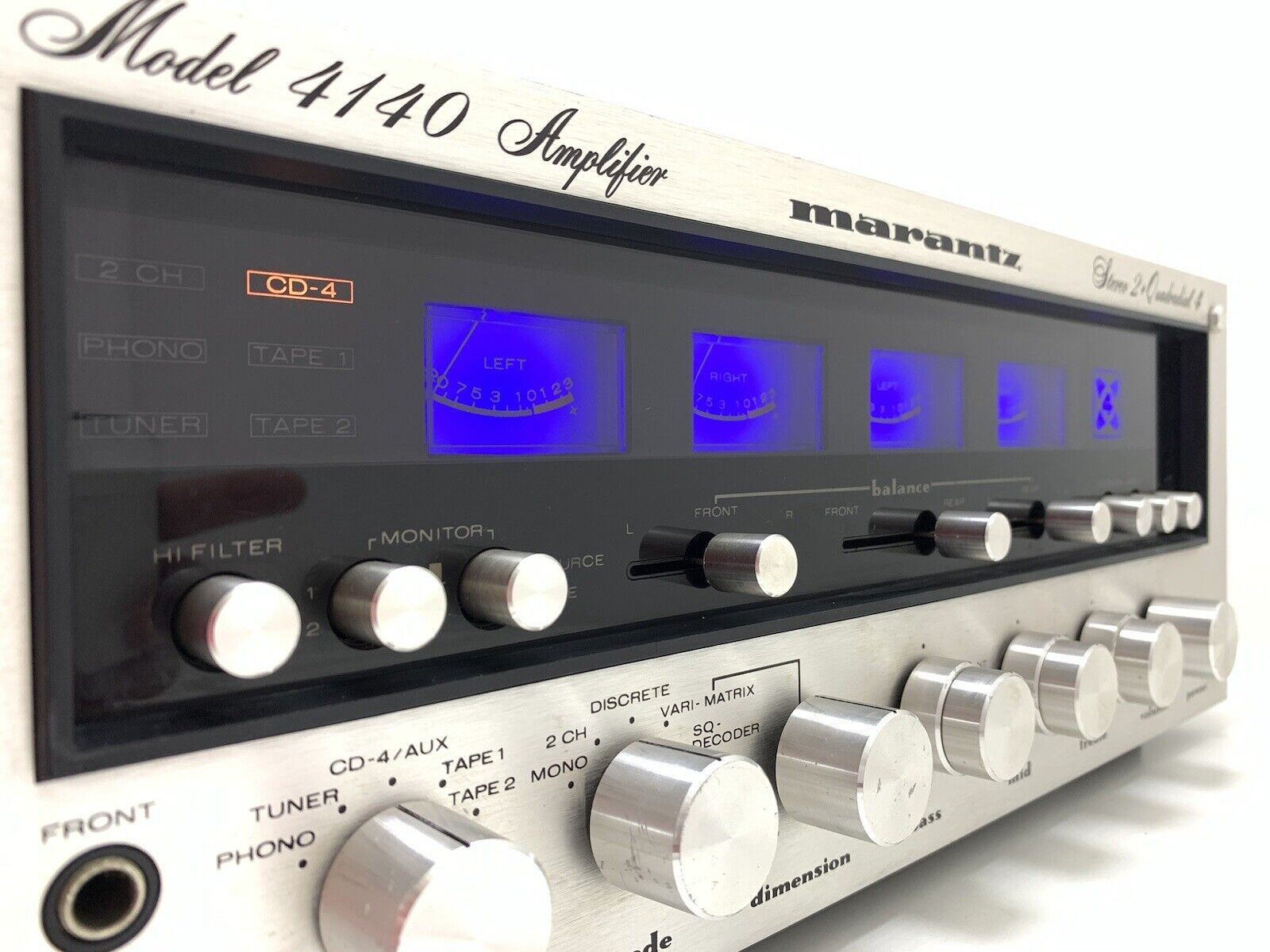MARANTZ 4140 RARE Stereo Quadradial Amplifier 140 WRMS Vintage 1977 Good Look
