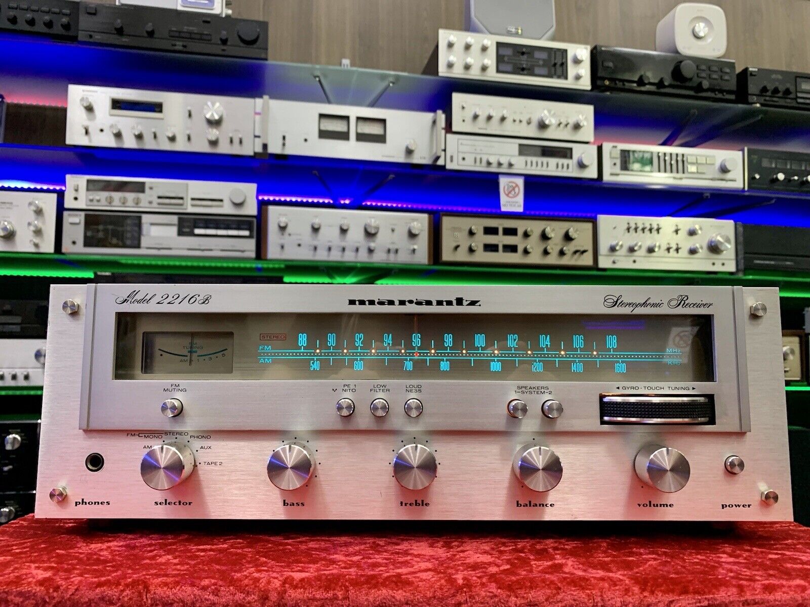 MARANTZ 2216B Stereo Receiver 32 Watts RMS Vintage 1977-80 RARE WORK Good Look