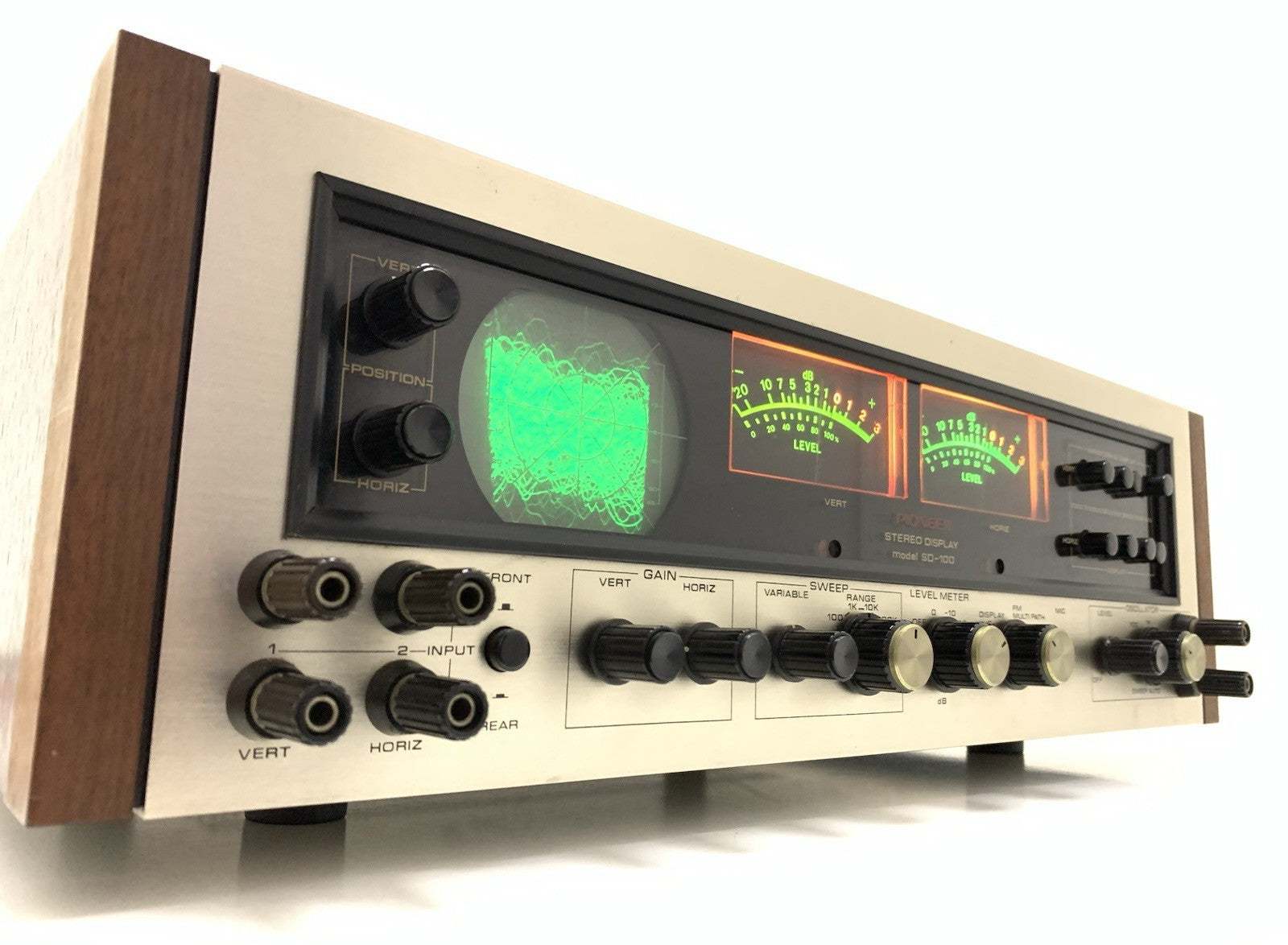 PIONEER SD 100 Stereo Display Audio Scope VERY RARE Vintage 1971 WORK Good Look