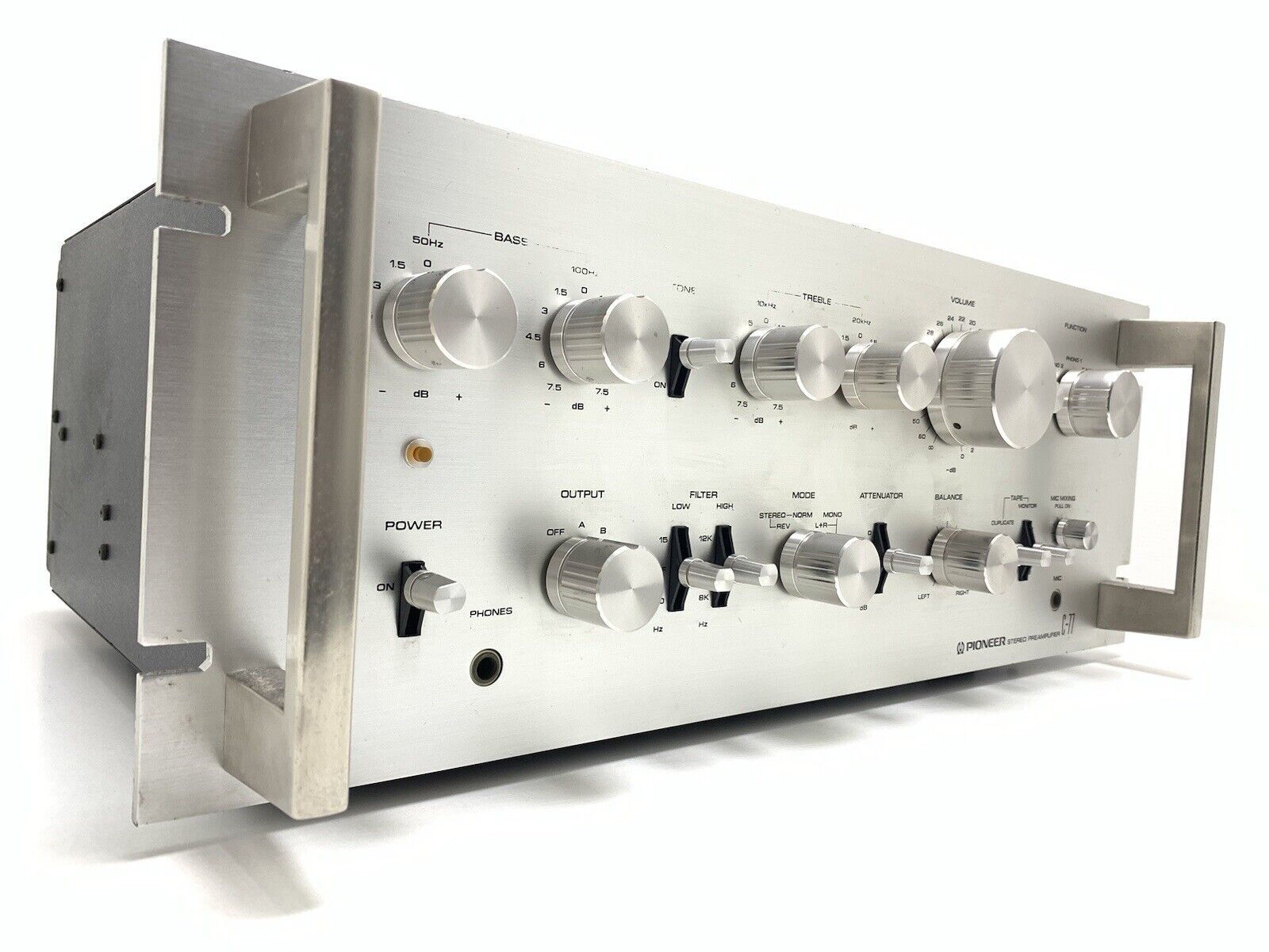 PIONEER C 77 SPEC 1 Stereo Pre Amplifier Vintage 1977 Work Refurbished Good Look