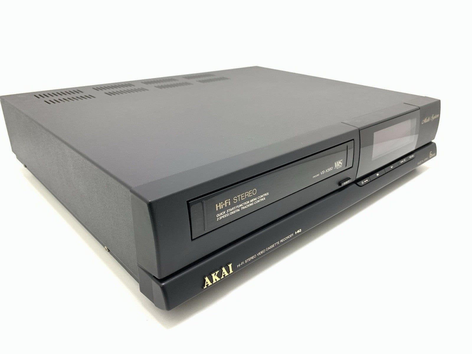 AKAI VS-X560 Video VHS Hi Fi Stereo 6 Head MULTI PAL NTSC SECAN WORK Good Look
