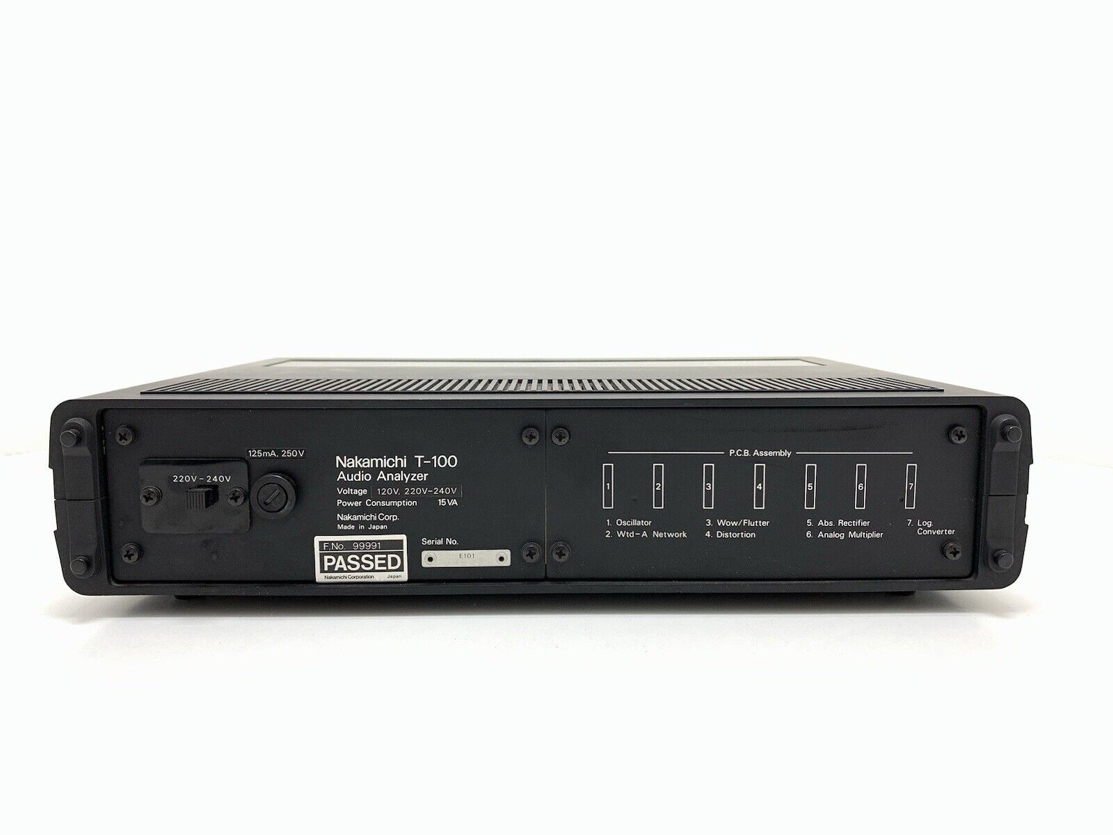 NAKAMICHI T 100 Professional Stereo AUDIO ANALYSER Vintage 1981 WORK Good Look