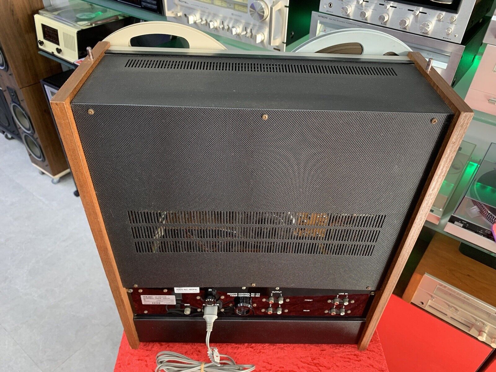 TEAC A-3340S 4 Channel Simul-Sync Reel to Reel 10" Tape Vintage WORK Good Look