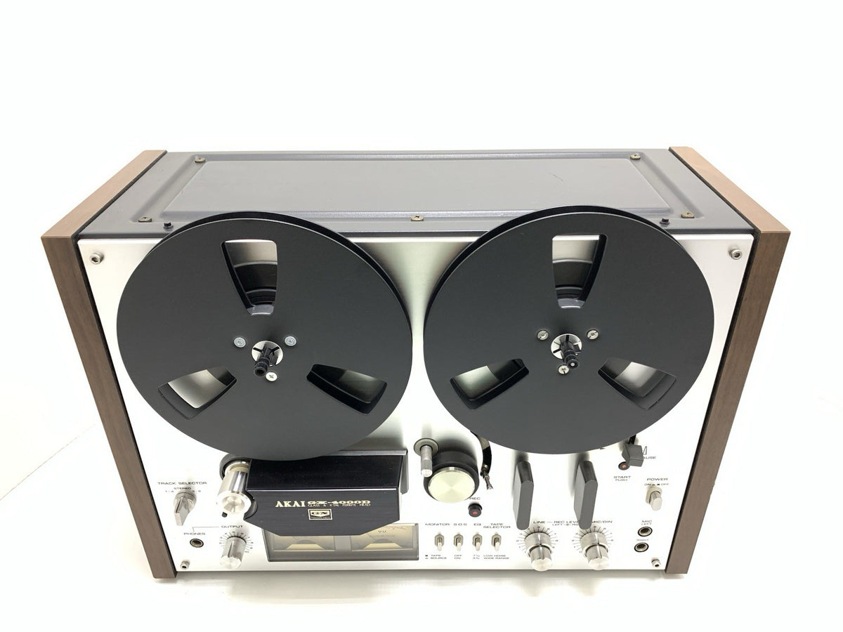 AKAI GX 4000D Reel to Reel Stereo 3Head 4 Track Tape Vintage 1976 WORK Good Look
