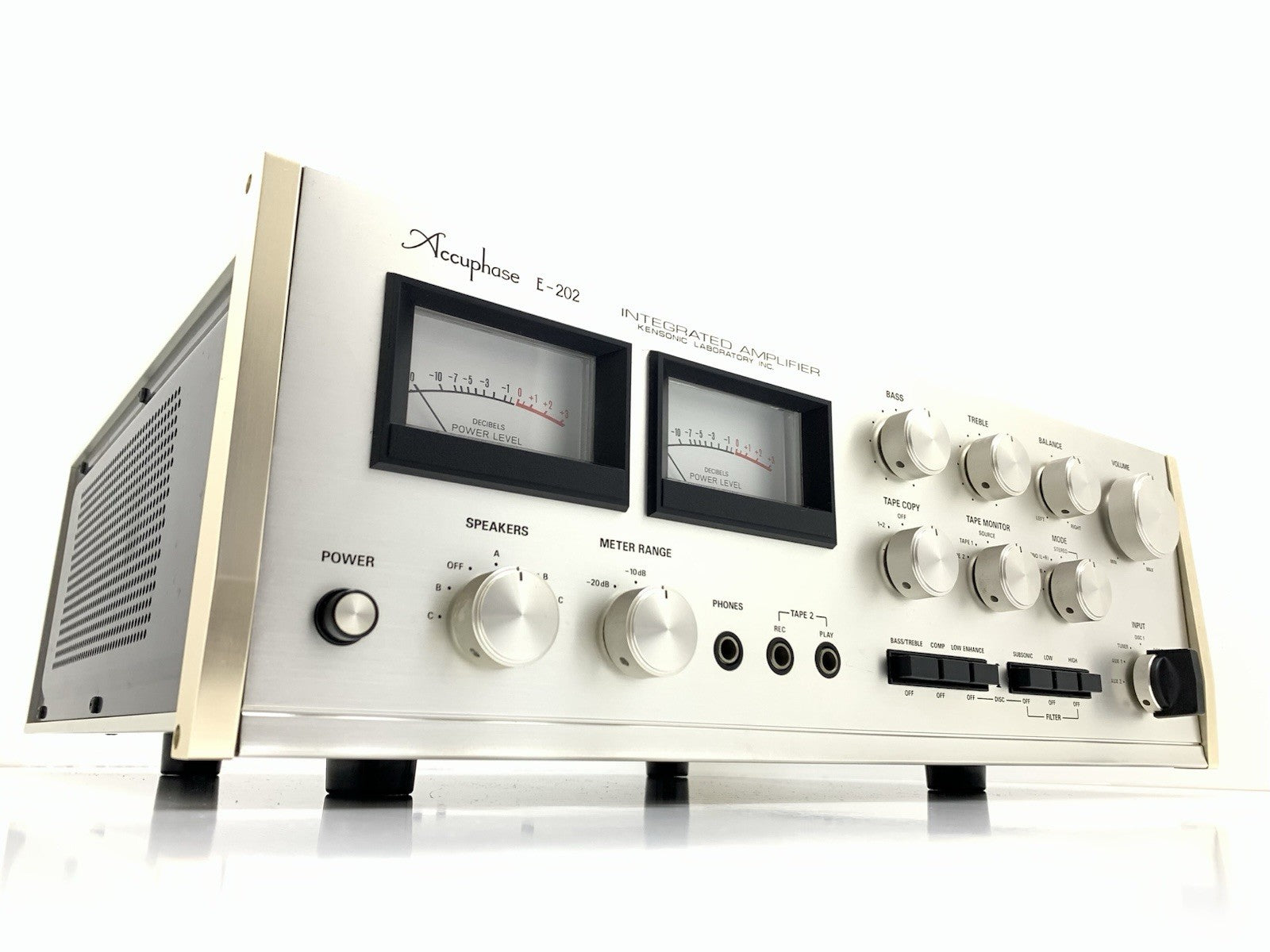 ACCUPHASE E 202 Stereo Hi End Amplifier 100+100 WRMS Vintage 1974 WORK Good Look
