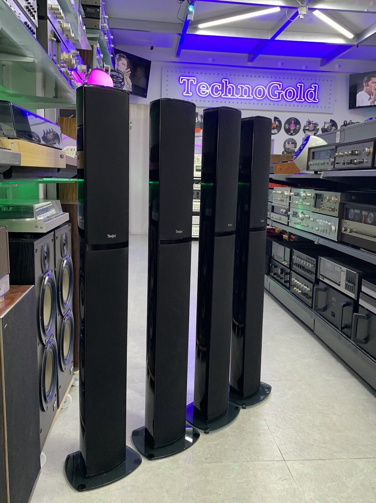 TEUFEL L 520 FR 4 Frontal Rear Speakers 190 WRMS High End WORK Germany Good Look