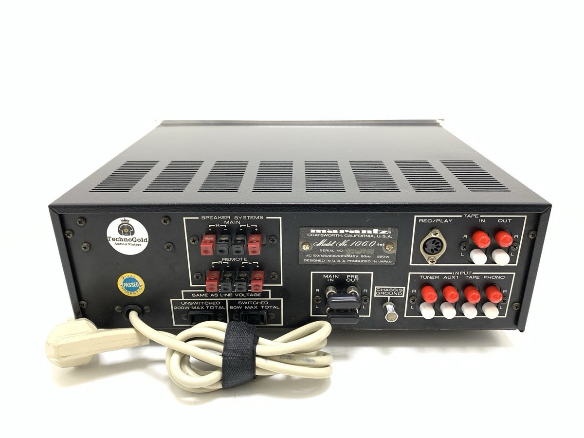 MARANTZ 1060 Stereo Integrated Amplifier 30+30 W RMS Vintage 1971 WORK Good Look