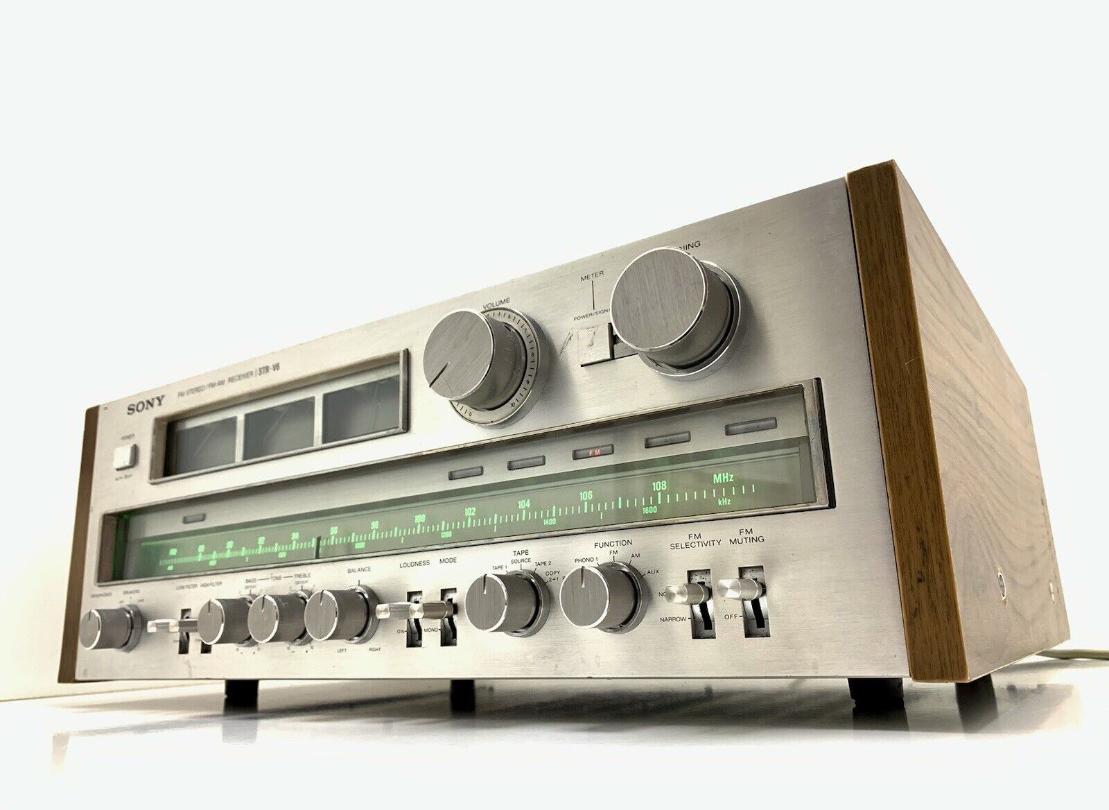 SONY STR V6 Stereo Monster Receiver 2X 115 WRMS Vintage 1978 REFURBISH Good Look