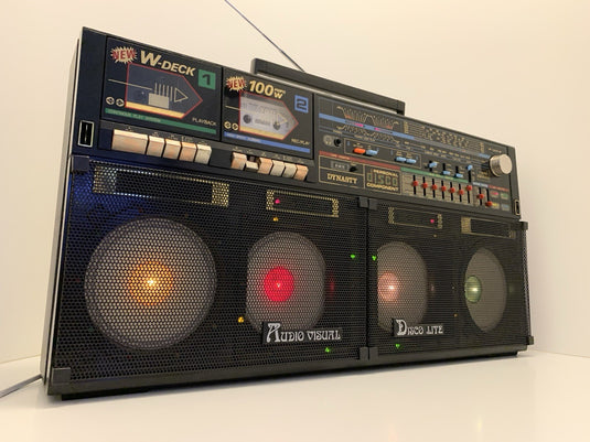 DYNASTY ES555 BOOMBOX Ghettoblaster MADONNA Radio Cassette Stereo WORK Good Look