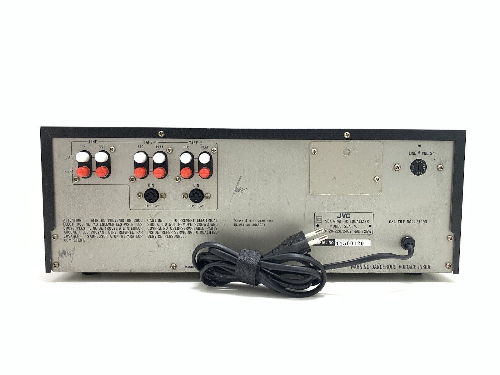 JVC R-X370V receiver and JVC S.E.A-12 equalizer Made in Japan Photo JVC R-X370V receiver and JVC S.E.A-12 equalizer Made in Japan Photo
