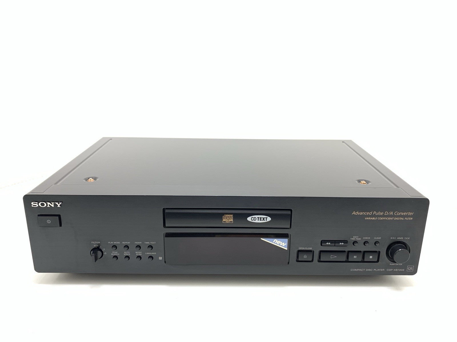 SONY CDP XB720E QS Audiophile Compact Disc CD Player Vintage 1990 WORK Good Look