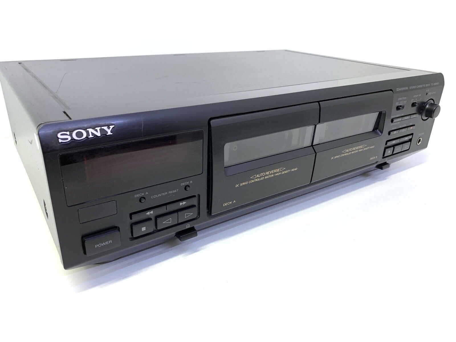 SONY TC-WE405 Tape Deck Doble Cassette Vintage 1996 Refurbished Hi End Good Look