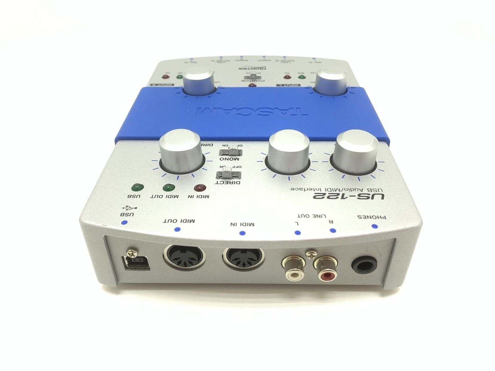 TASCAM US-122 USB AUDIO MIDI Interface with Original Box WORK Perfect Good Look