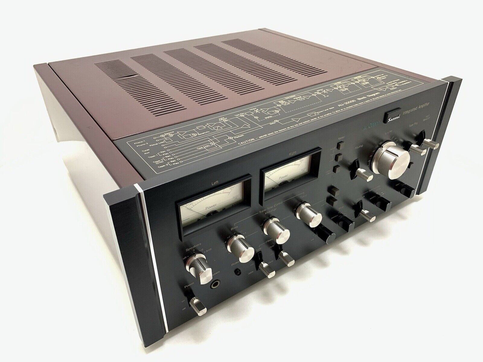 SANSUI AU 20000 Integrated Stereo Amplifier 170+170 WRMS Vintage 1975 LIKE NEW