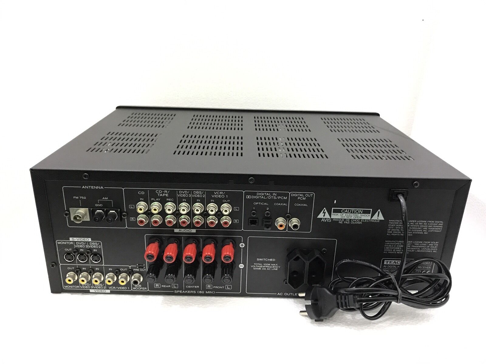 TEAC AG-D9260AV  5x100 Watt Digital Home Theatre Receiver 100% Perfect Good Look