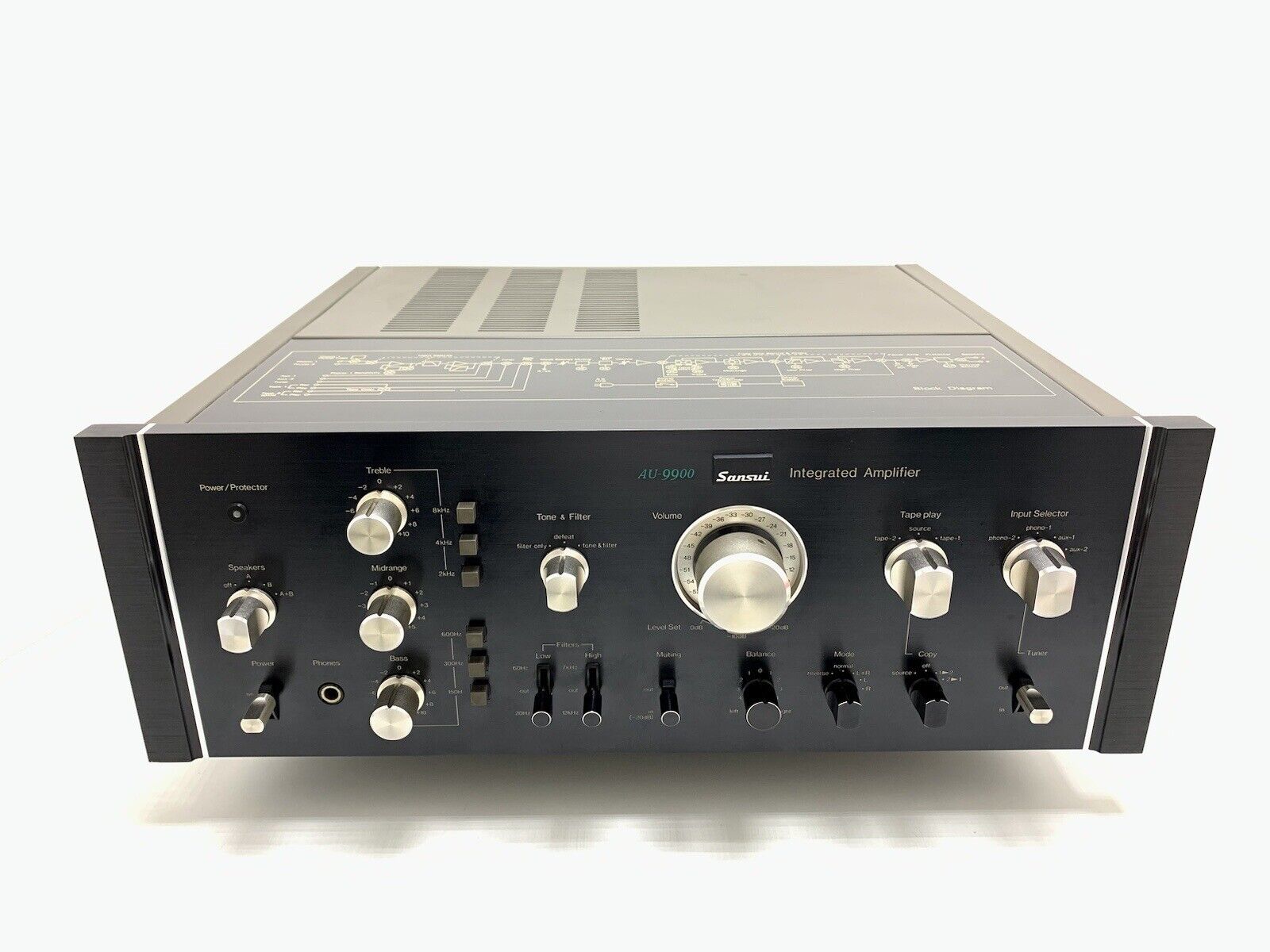 SANSUI AU-9900 Integrated Stereo Amplifier 160 Watts RMS Vintage 1975 GOOD LOOK