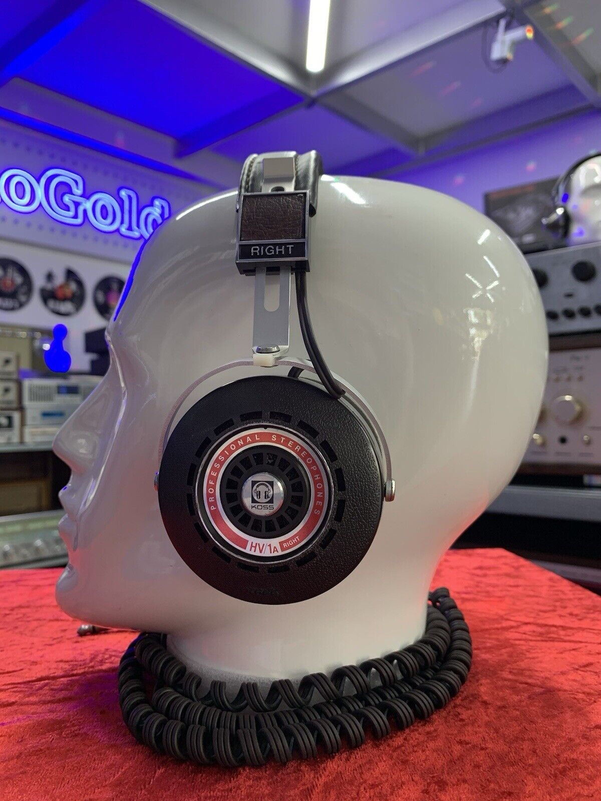 KOSS HV 1A Headphones LEGENDARY Very Rare Vintage 1974 Refurbished Good Look