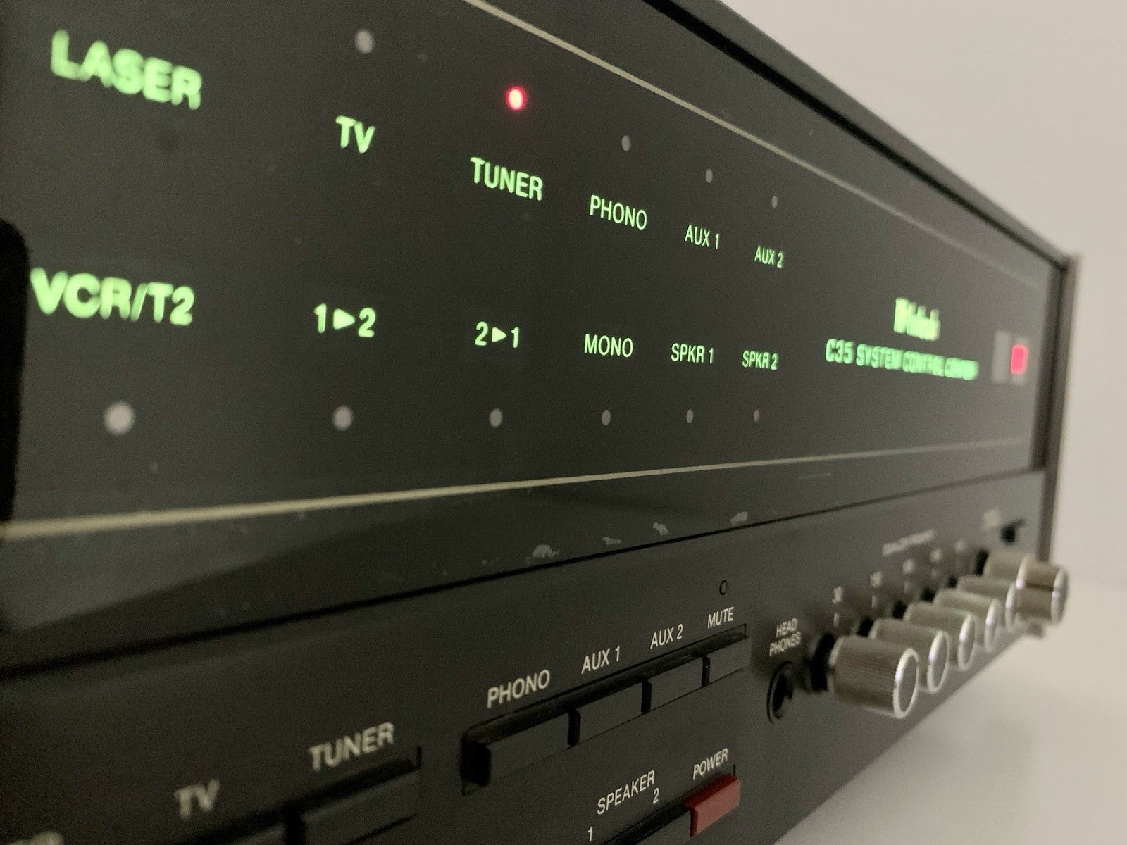 McINTOSH C 35 System Control Center Stereo Pre Amplifier Vintage WORK Good Look