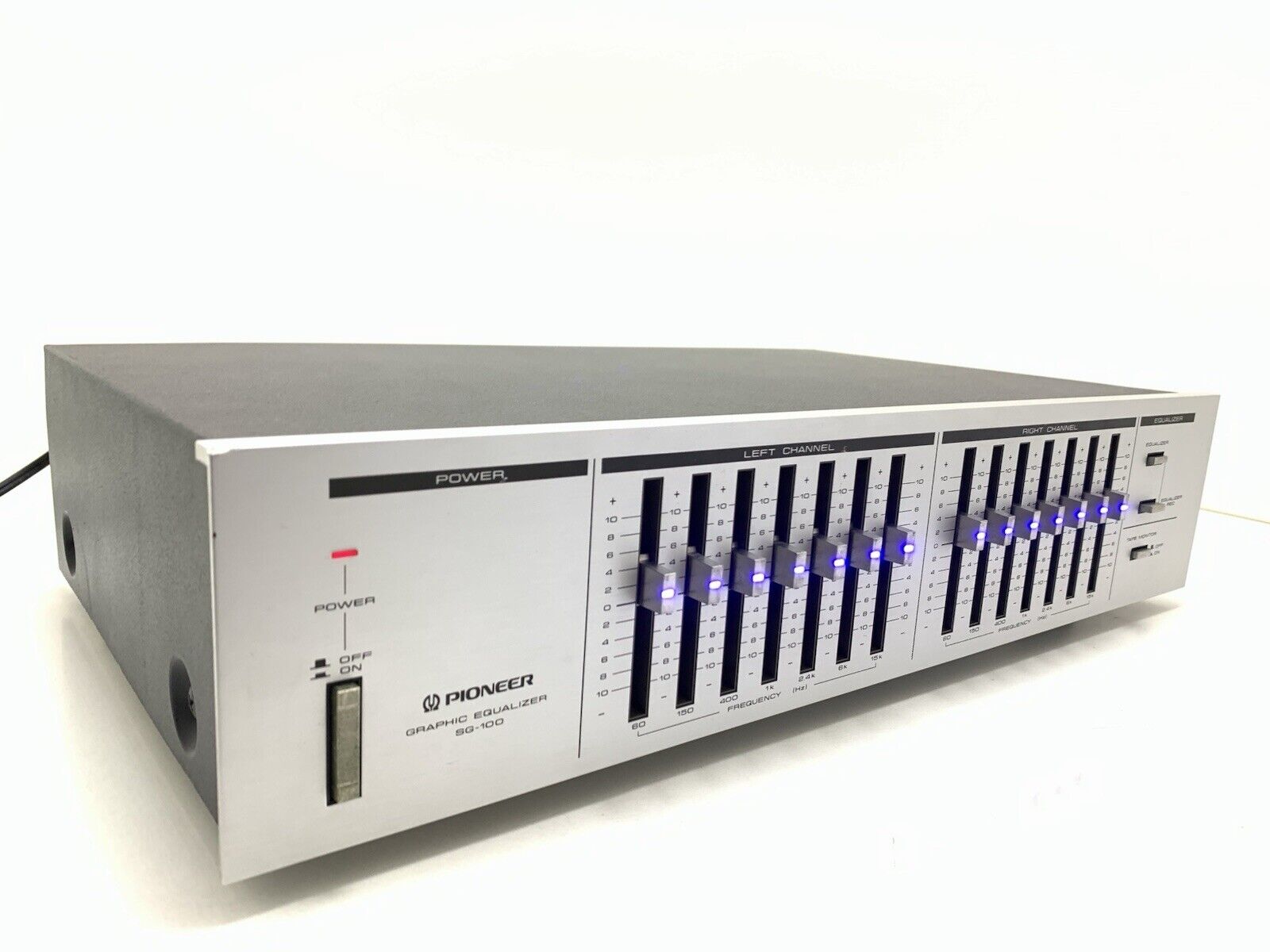 PIONEER SG 100 Graphic Equalizer BLUE LINE Vintage 1983 Hi End Working Good Look
