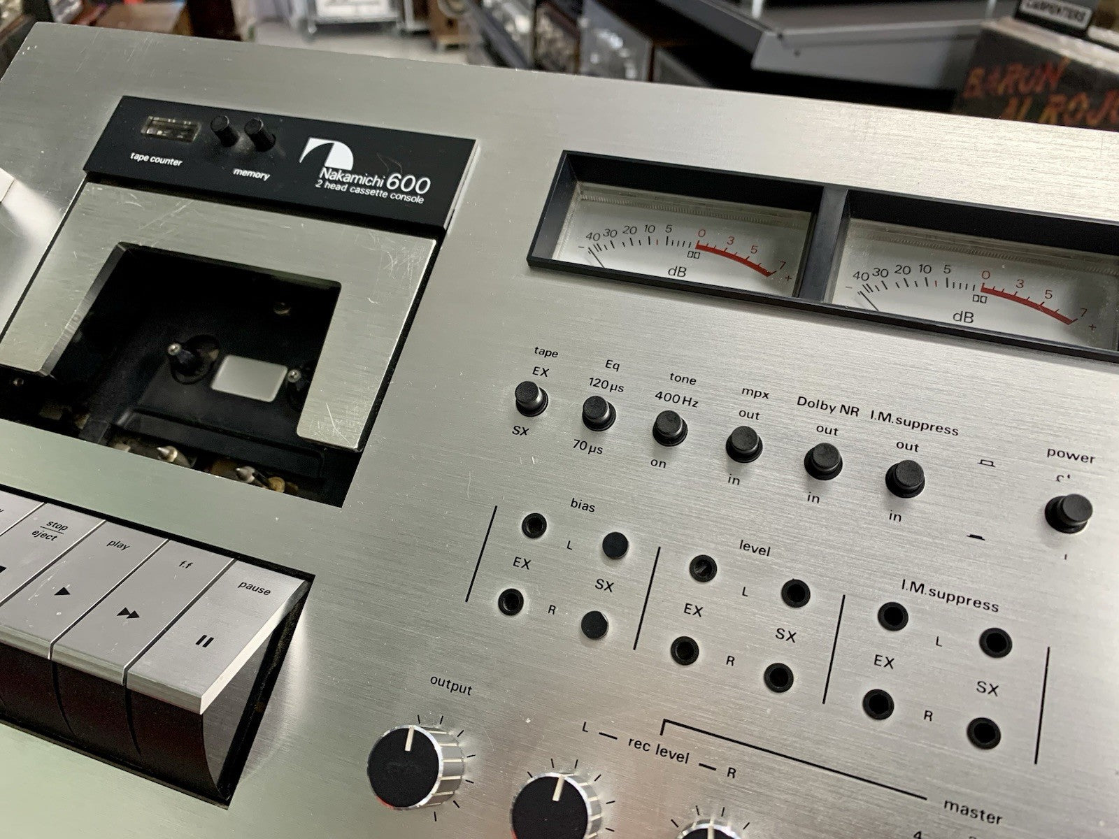 NAKAMICHI 600 High End 2 Head Cassette Tape Deck Vintage 1975 WORK Good Look