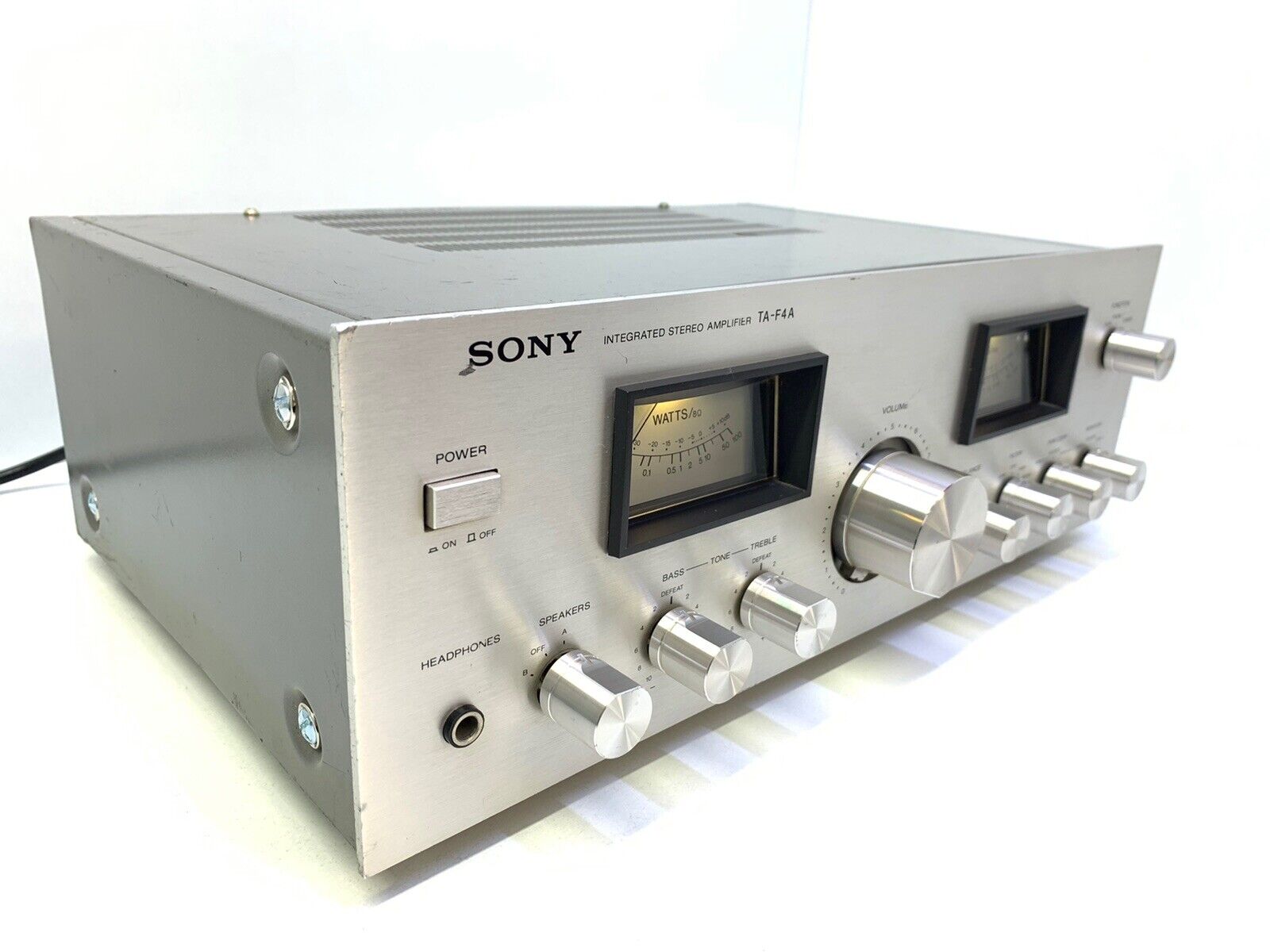 SONY TA-F4A Integrated Stereo Amplifier 80Watts RMS Vintage 1979 Hi Fi Good Look