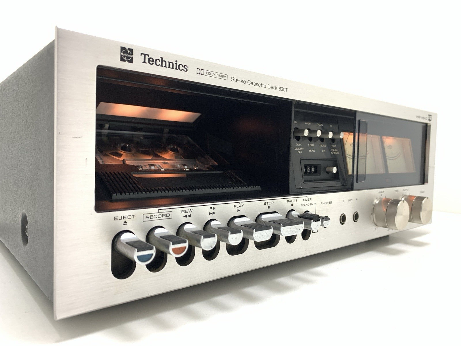 TECHNICS RS 630T Stereo Cassette Tape Deck 2 Head Vintage 1978 Work Good Look