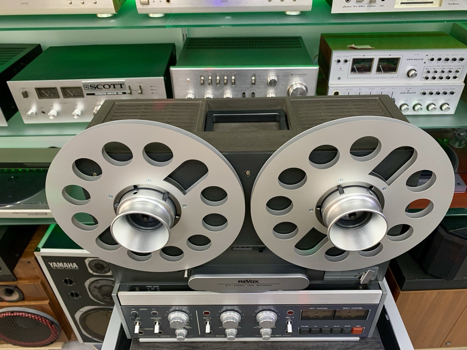 REVOX B-77 Reel to Reel 4 Track 10" Tape Vintage 1978 Refurbished WORK Good Look