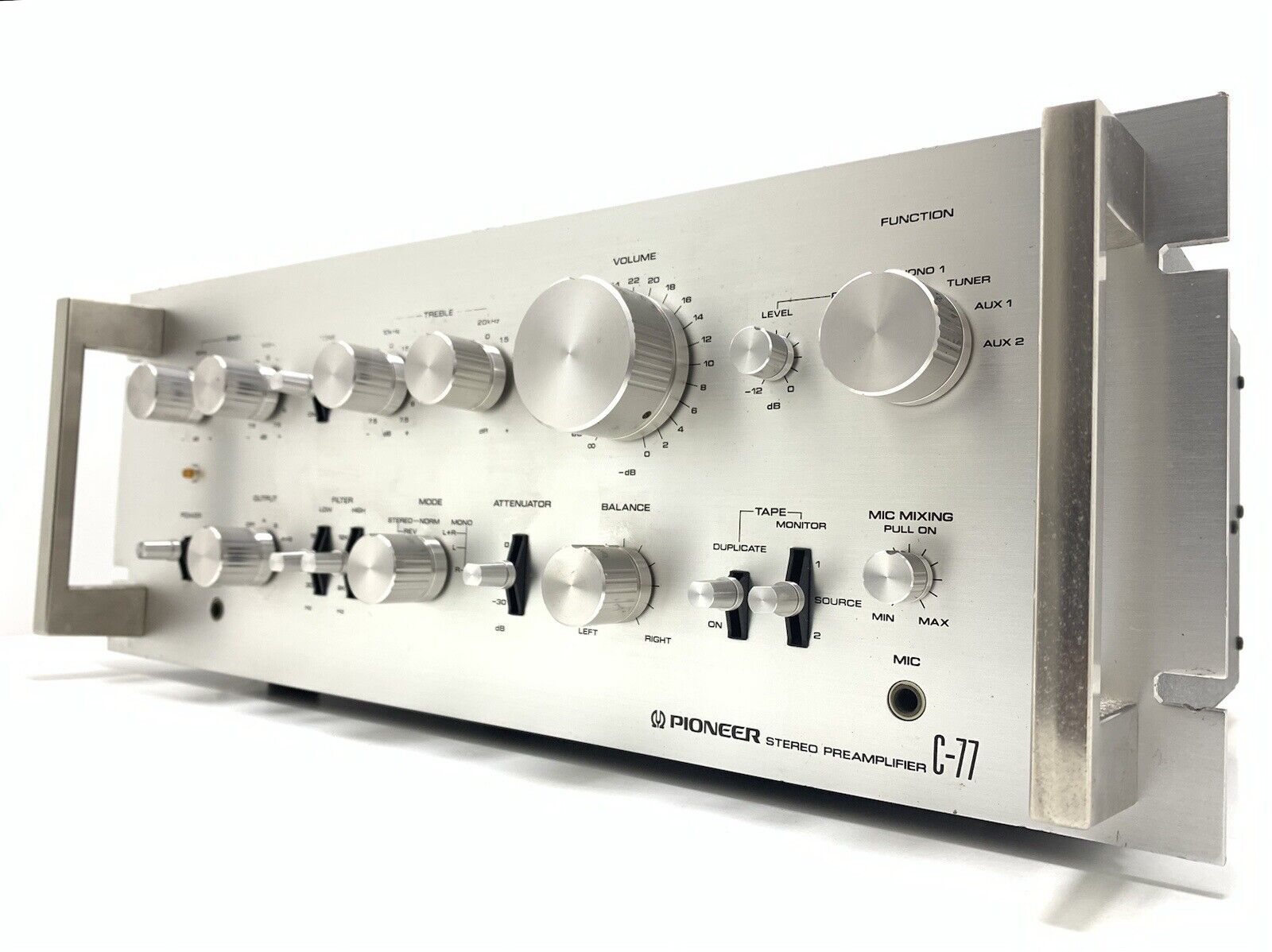 PIONEER C 77 SPEC 1 Stereo Pre Amplifier Vintage 1977 Work Refurbished Good Look