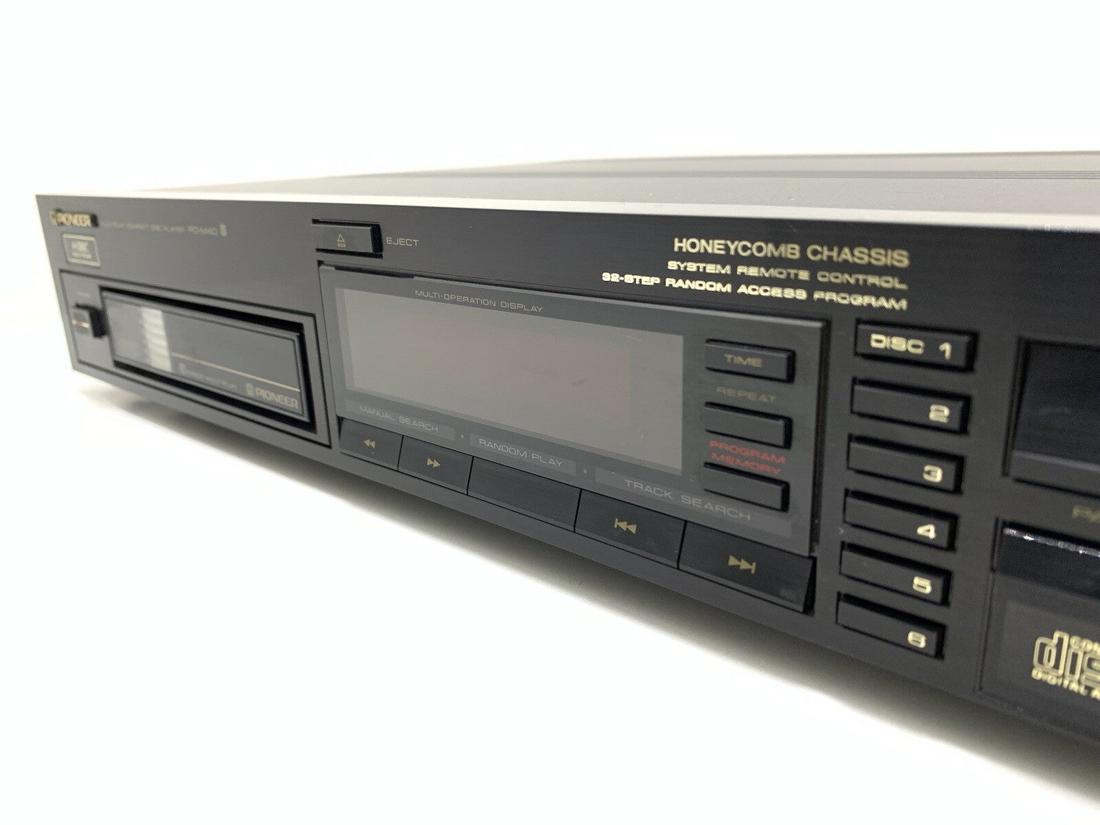 PIONEER Pd M40 CD Compact 6 Disc Multi Player Hi Fi Vintage 1987 Work Good Look