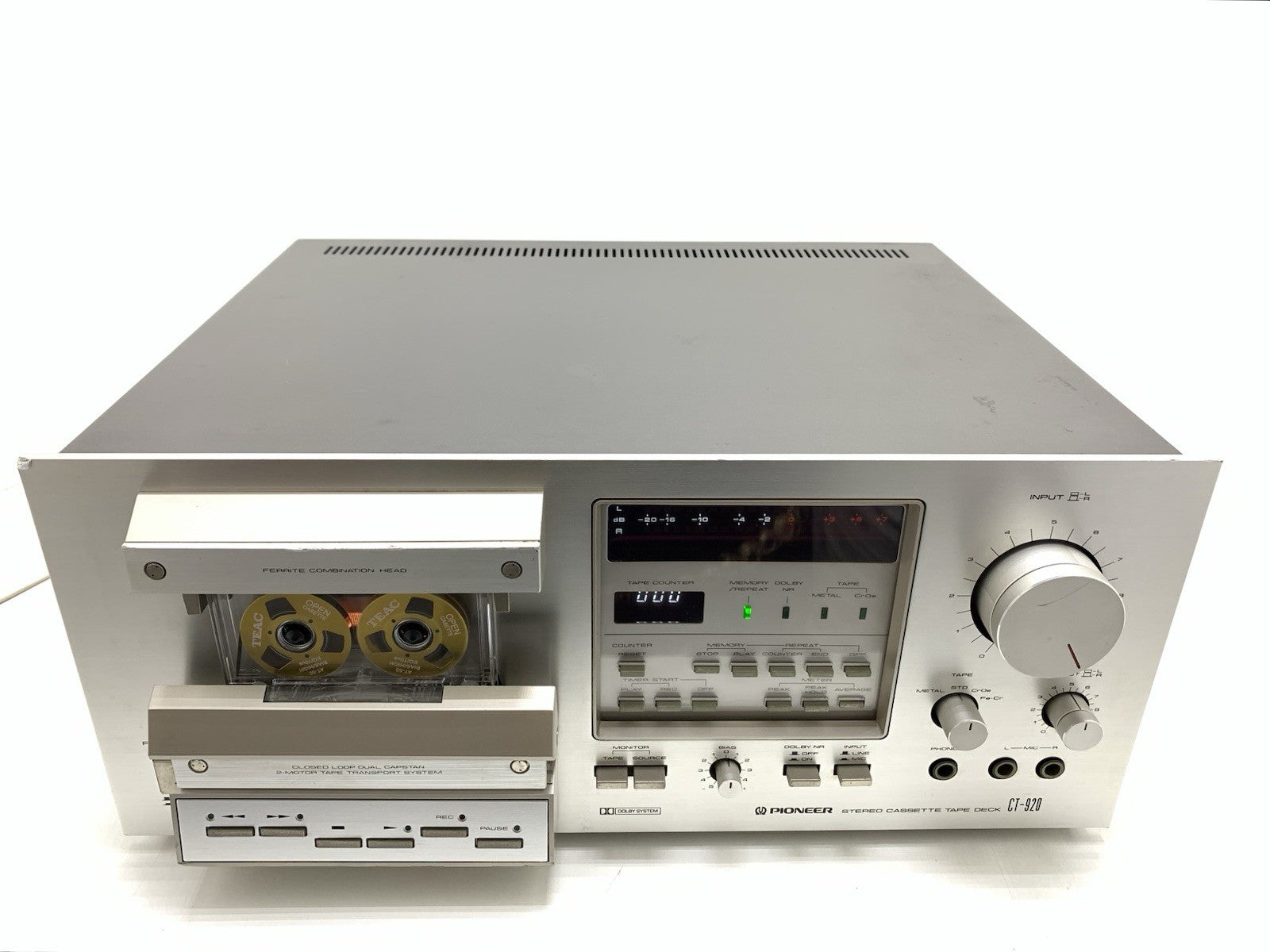 PIONEER CT 920 (CT-F950) 3 Head Stereo Tape Deck Kassette 1979 Work Good Look