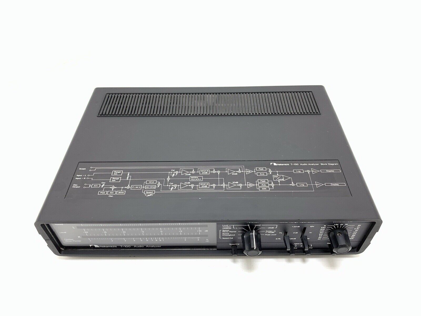 NAKAMICHI T 100 Professional Stereo AUDIO ANALYSER Vintage 1981 WORK Good Look