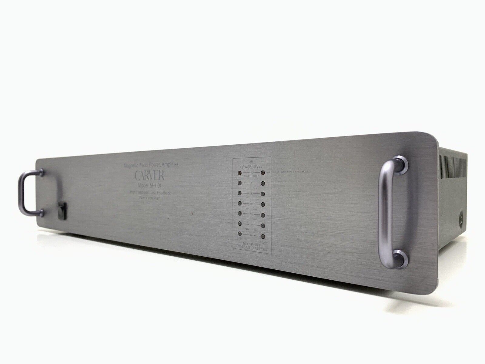 CARVER M 1.0T Stereo Power Amplifier 200+200Watts RMS Vintage 1986 WORK GoodLOOK