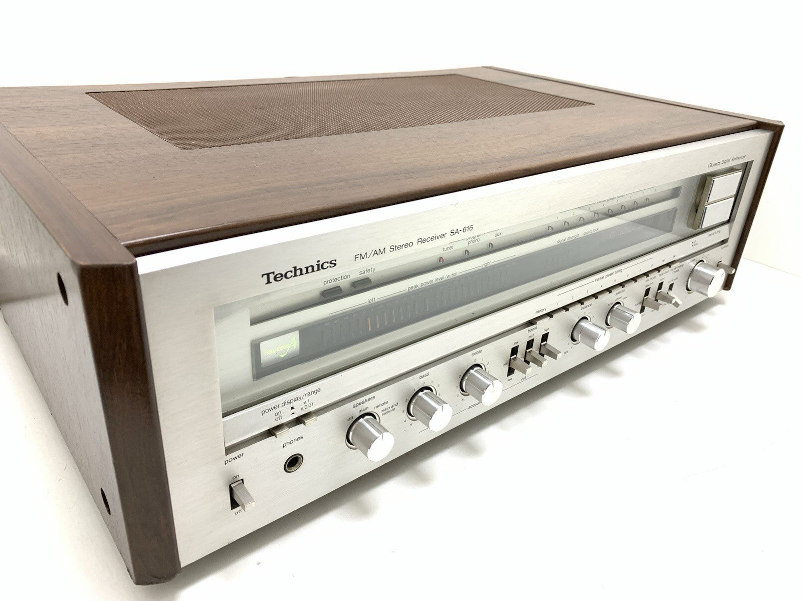 TECHNICS SA 616 AM/FM Stereo Receiver 2X80 Watts RMS Vintage 1980 WORK GOOD LOOK