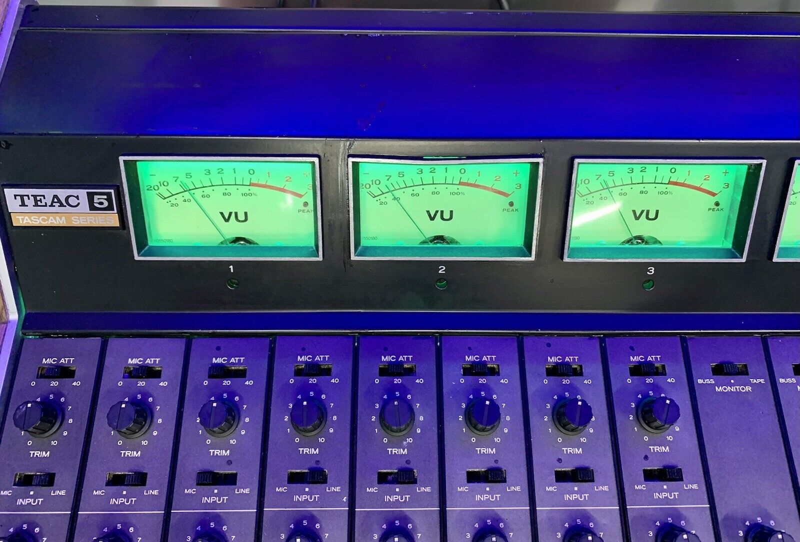 TEAC TASCAM Series Model 5A RARE AUDIO MIXER 8 Ch Vintage 1975 WORKING Good Look