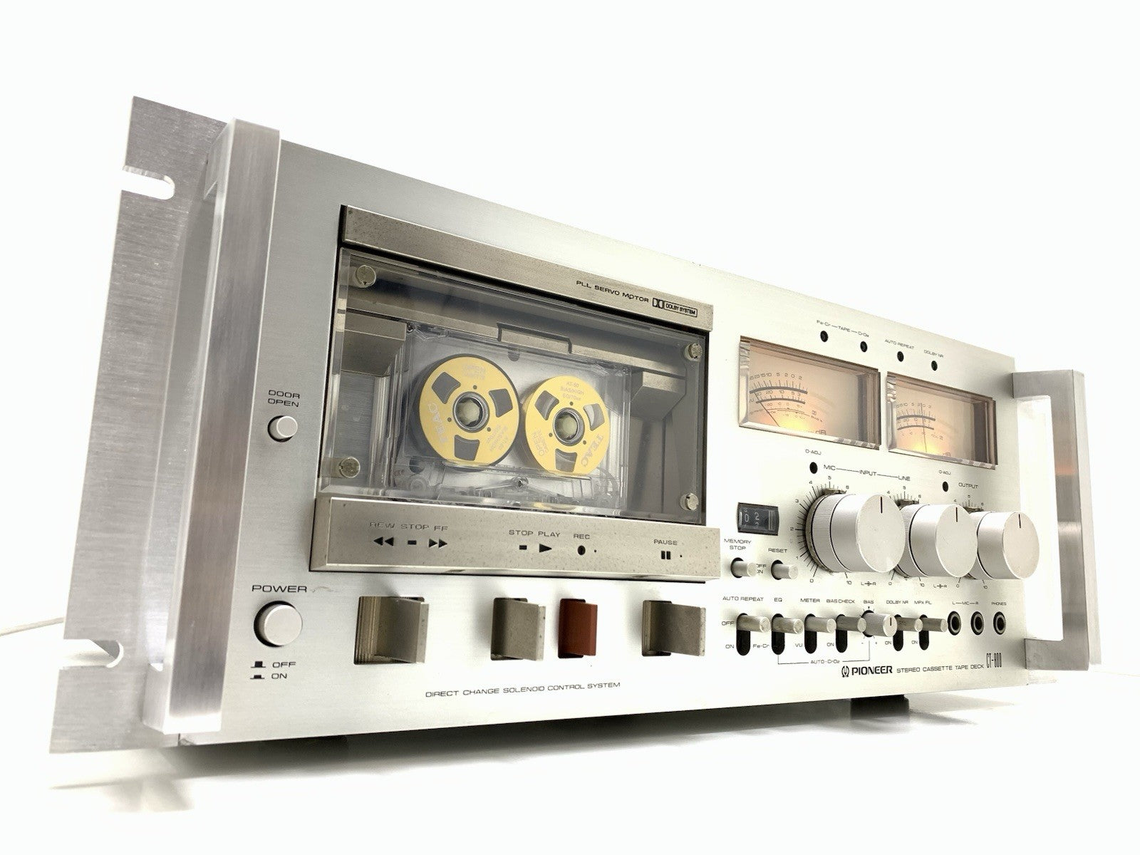 PIONEER CT 800 with handles Rack 19" Rare Stereo Tape Deck Vintage WORK GoodLook