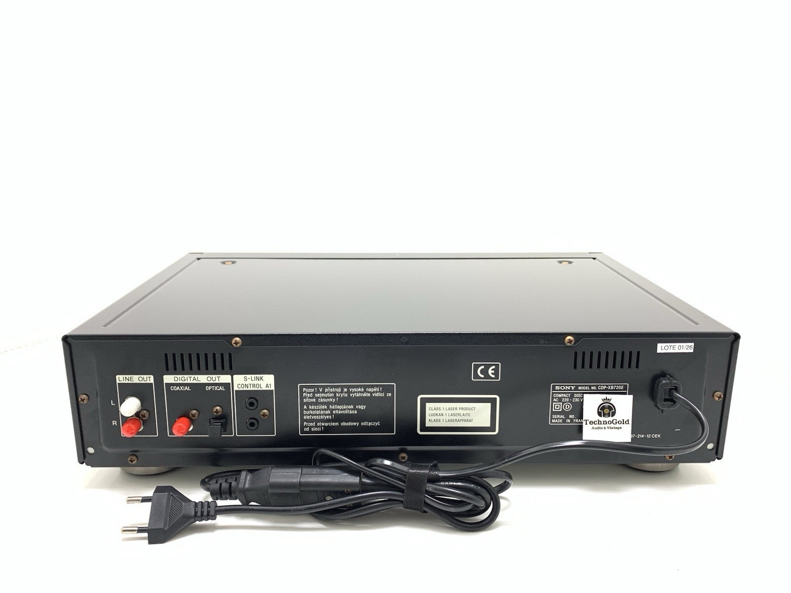 SONY CDP XB720E QS Audiophile Compact Disc CD Player Vintage 1990 WORK Good Look