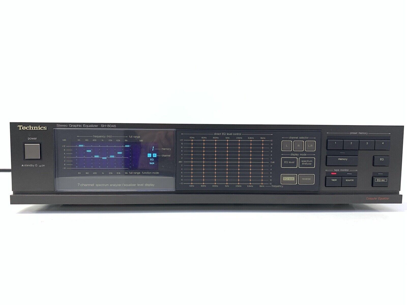 TECHNICS SH-8046 Stereo Graphic Equalizer Spectrum Analyzer Vintage 1986 GodLook