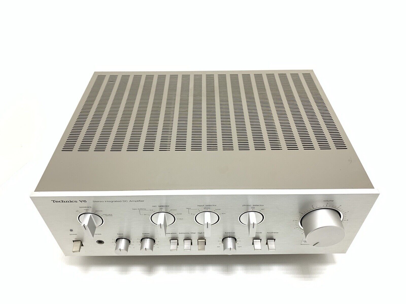 TECHNICS SU-V6 Stereo Integrated Amplifier 70+70WRMS Vintage 1980 Work GOOD LOOK