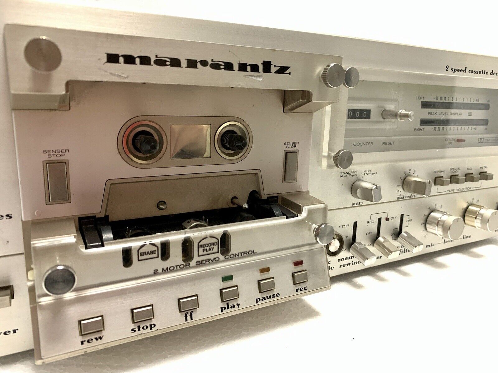 MARANTZ SD 6000 Stereo Cassette Deck 2 Speed Vintage 1979 Hi End WORK Good Look