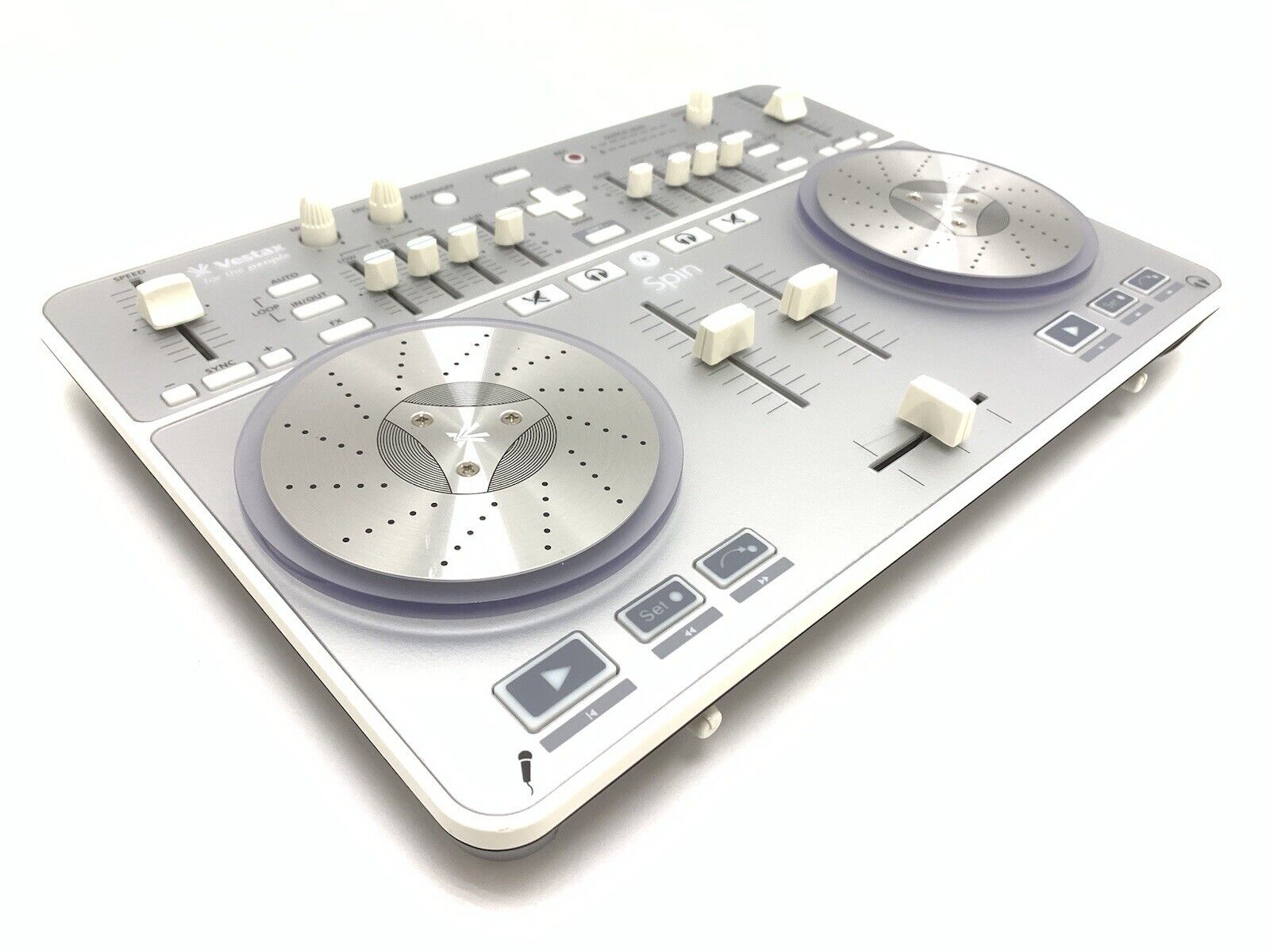 VESTAX SPIN DJ Compact Controller USB MID iOS Apple Mixer WORK Perfect Good Look
