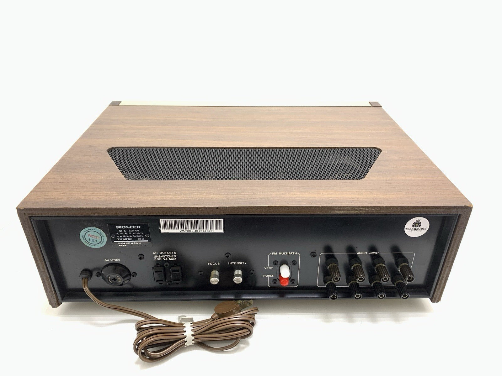 PIONEER SD 100 Stereo Display Audio Scope VERY RARE Vintage 1971 WORK Good Look
