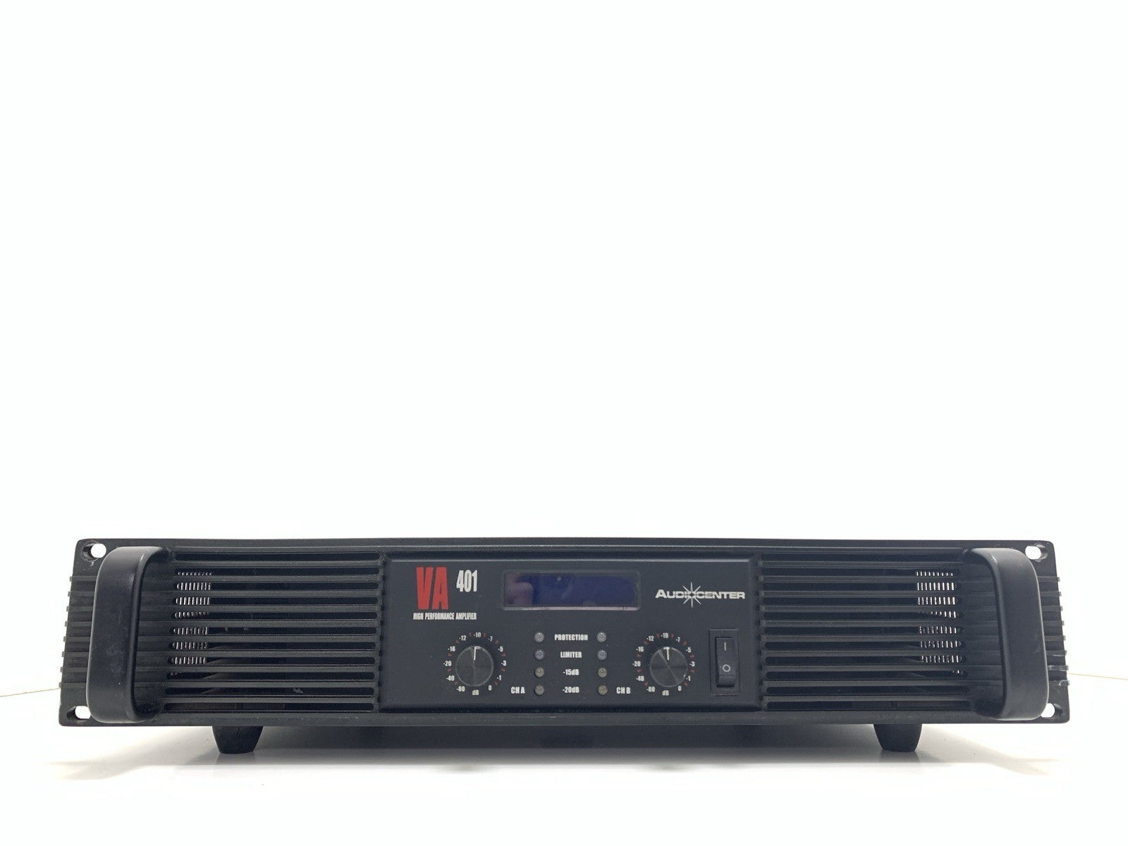 AUDIOCENTER VA-401 Pro Power Amplifier 2x400 Watts RMS 2U Class AB LCD GOOD LOOK