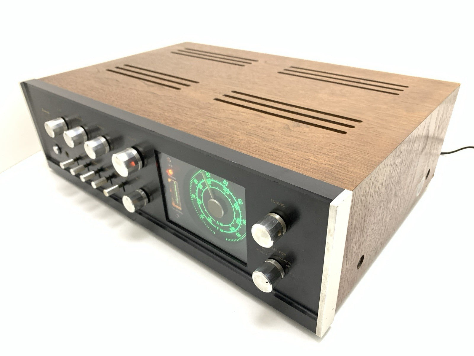 SANSUI TAC 505 Integrated Stereo Receiver 20+20 WRMS Vintage 1970 WORK Good Look