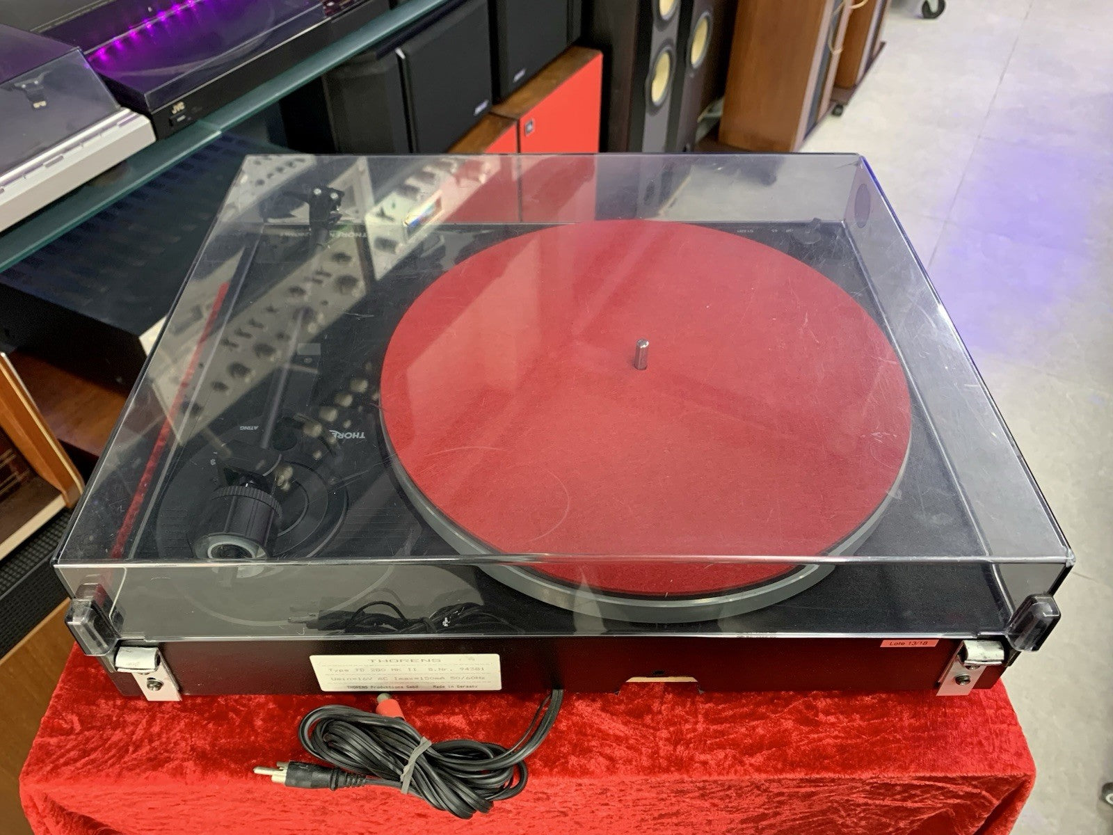 THORENS TD 280 MK2 Turntable Belt Drive 2Speed Semi Automatic +ORTOFON WORK Good
