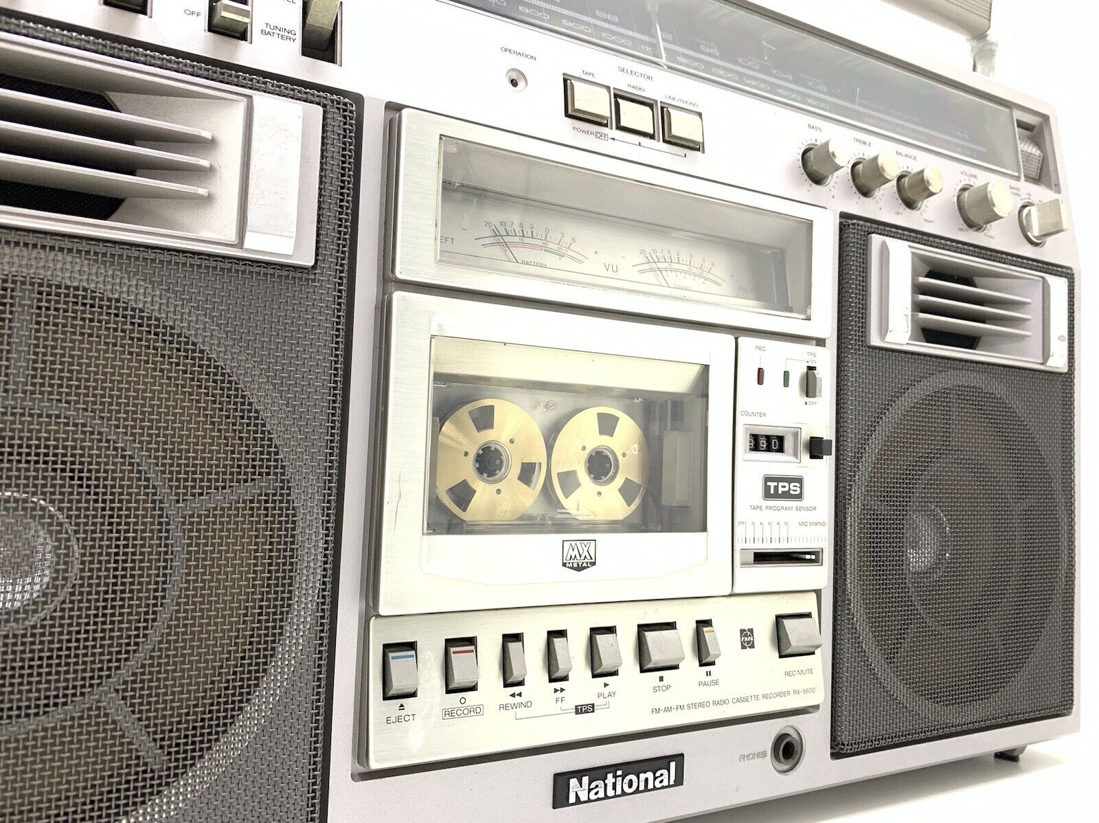 NATIONAL PANASONIC RX-5600 BOOMBOX STEREO Radio Cassette Vintage Work Good Look