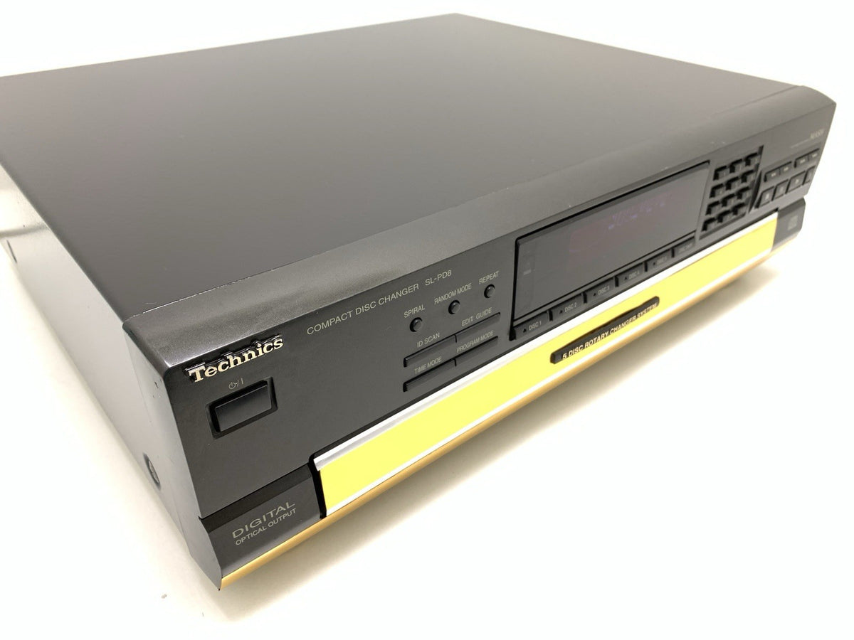 Technics SL-PD8 5 Disc CD Changer MASH Custom Gold Finish 230V Serviced WorkGood